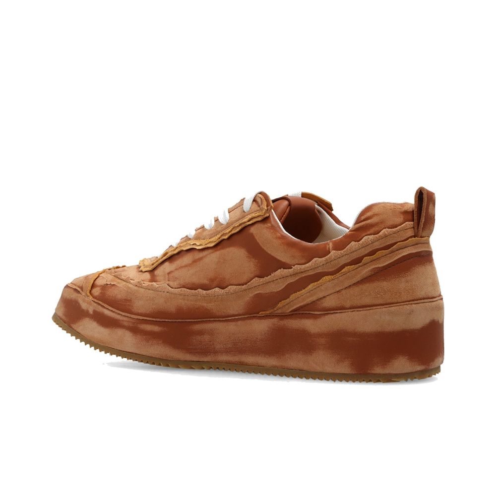 Loewe Brown Calfskin Platform Sneakers | Regal Royce