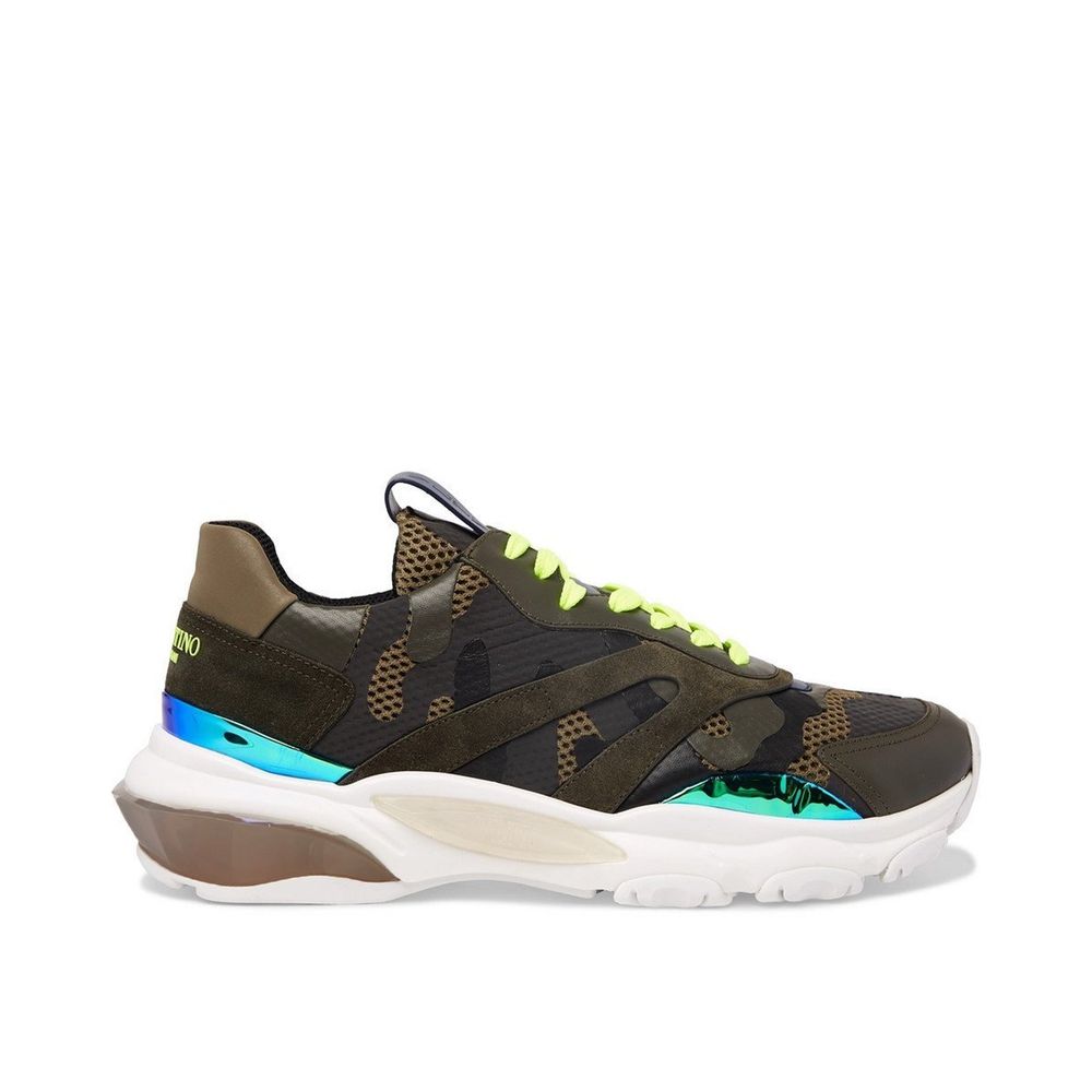 Valentino Garavani Bicolor Fabric Athletic Sneakers | Regal Royce