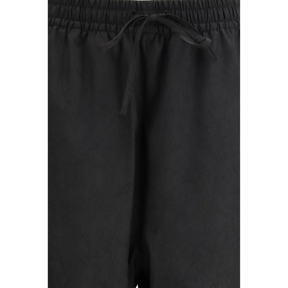 Rohe Black Polyester Joggers (Workout Pants) | Regal Royce