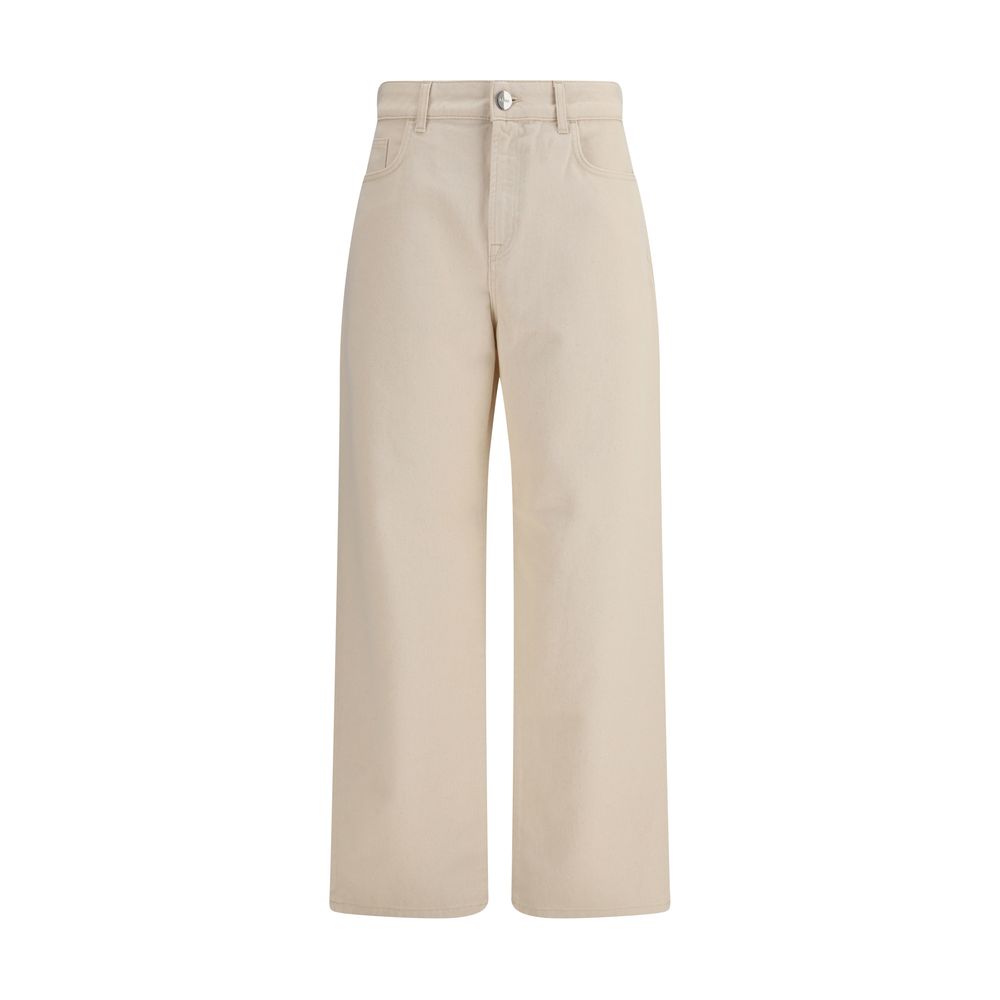 Rohe Beige Cotton Casual Pants | Regal Royce
