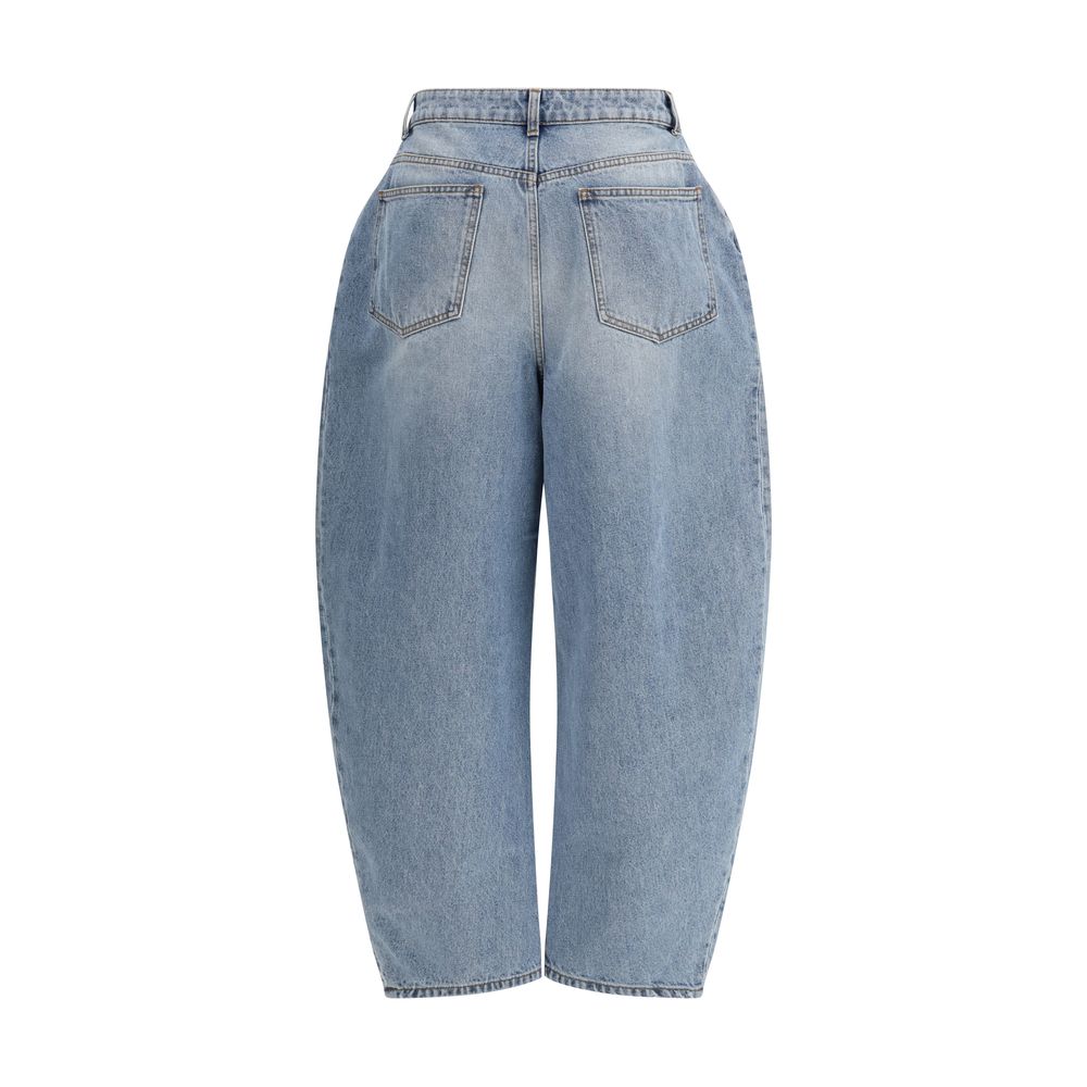 Rohe Blue Cotton Straight-Leg Jeans | Regal Royce