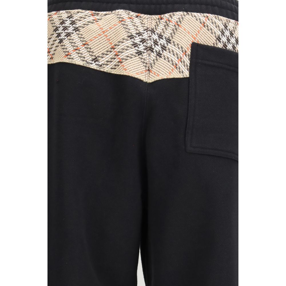 Burberry Black Cotton Joggers (Workout Pants) | Regal Royce