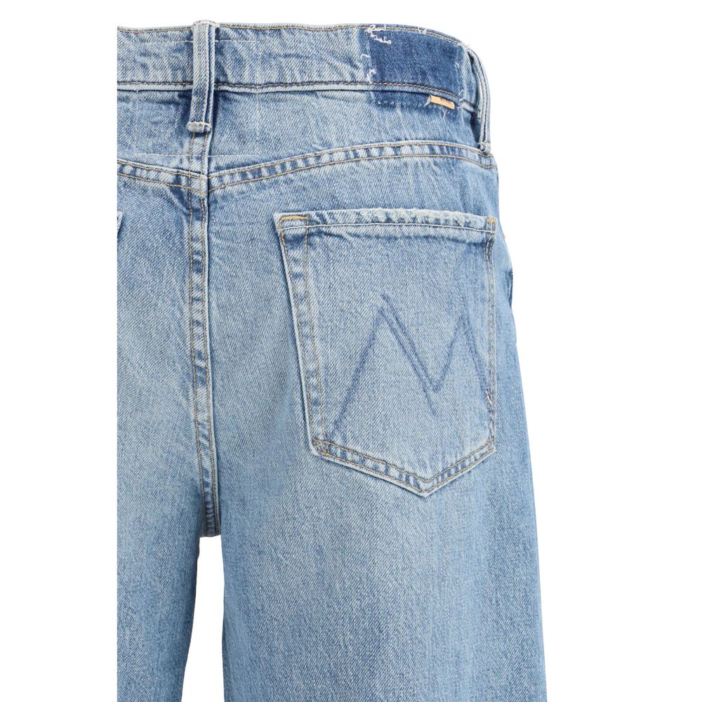 Mother Denim Blue Cotton Cropped Jeans | Regal Royce
