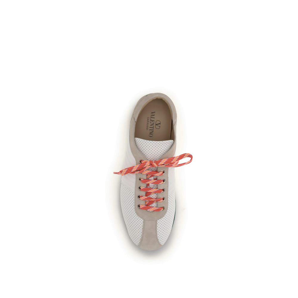 Valentino Garavani Multicolor Suede Leather Low Top Sneakers | Regal Royce