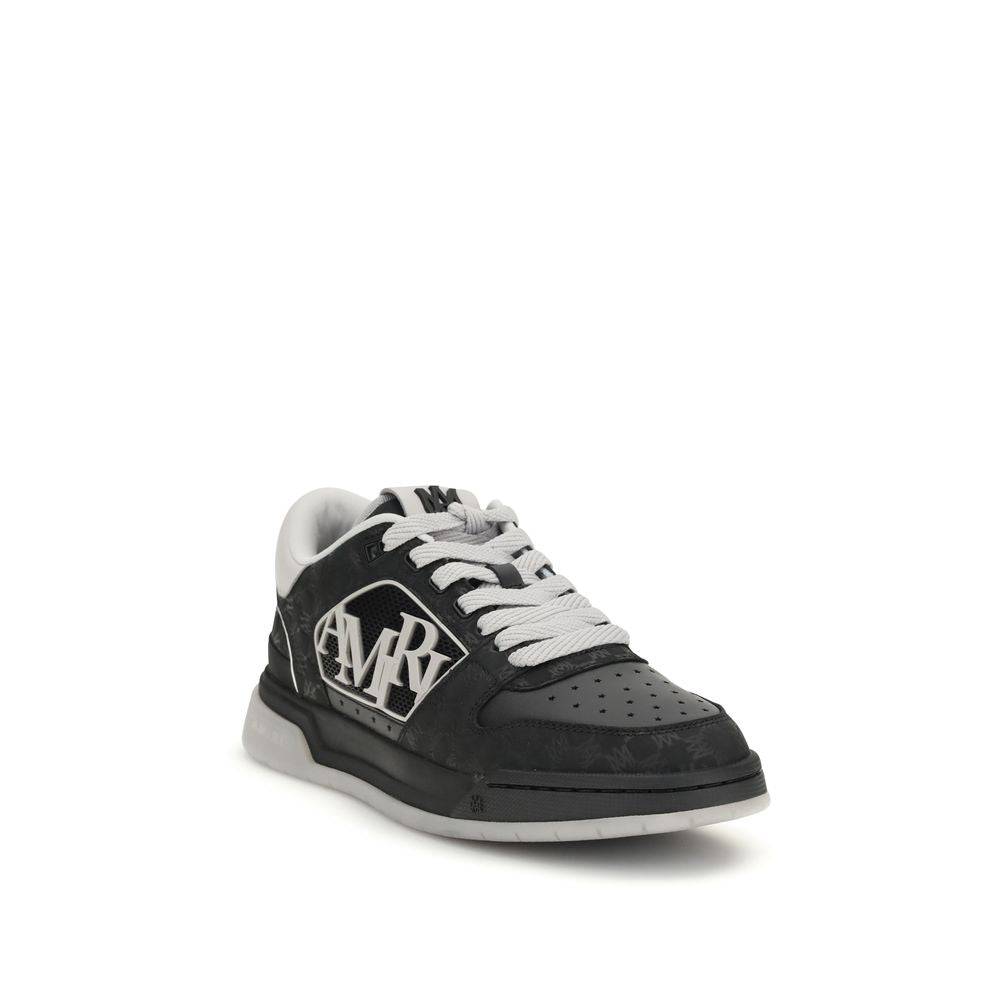 Amiri Black Calf Leather Bos Taurus Low Top Sneakers | Regal Royce
