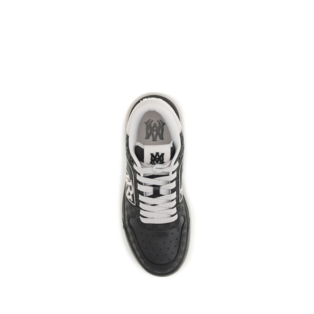 Amiri Black Calf Leather Bos Taurus Low Top Sneakers | Regal Royce