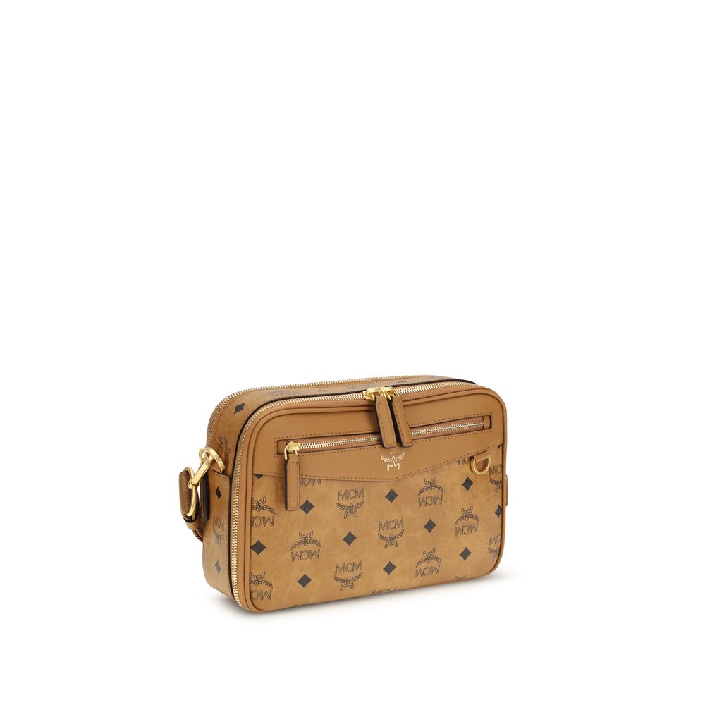 MCM Beige Fabric Shoulder Bag | Regal Royce