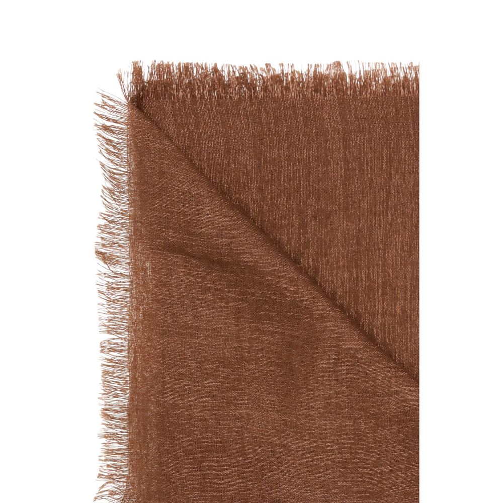 Brunello Cucinelli Brown Cashmere Scarf | Regal Royce