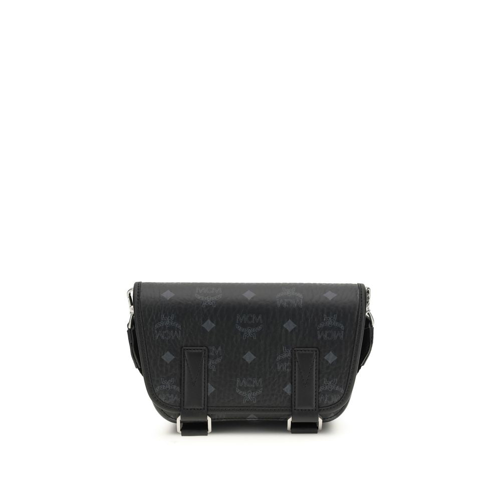MCM Black Fabric Shoulder Bag | Regal Royce