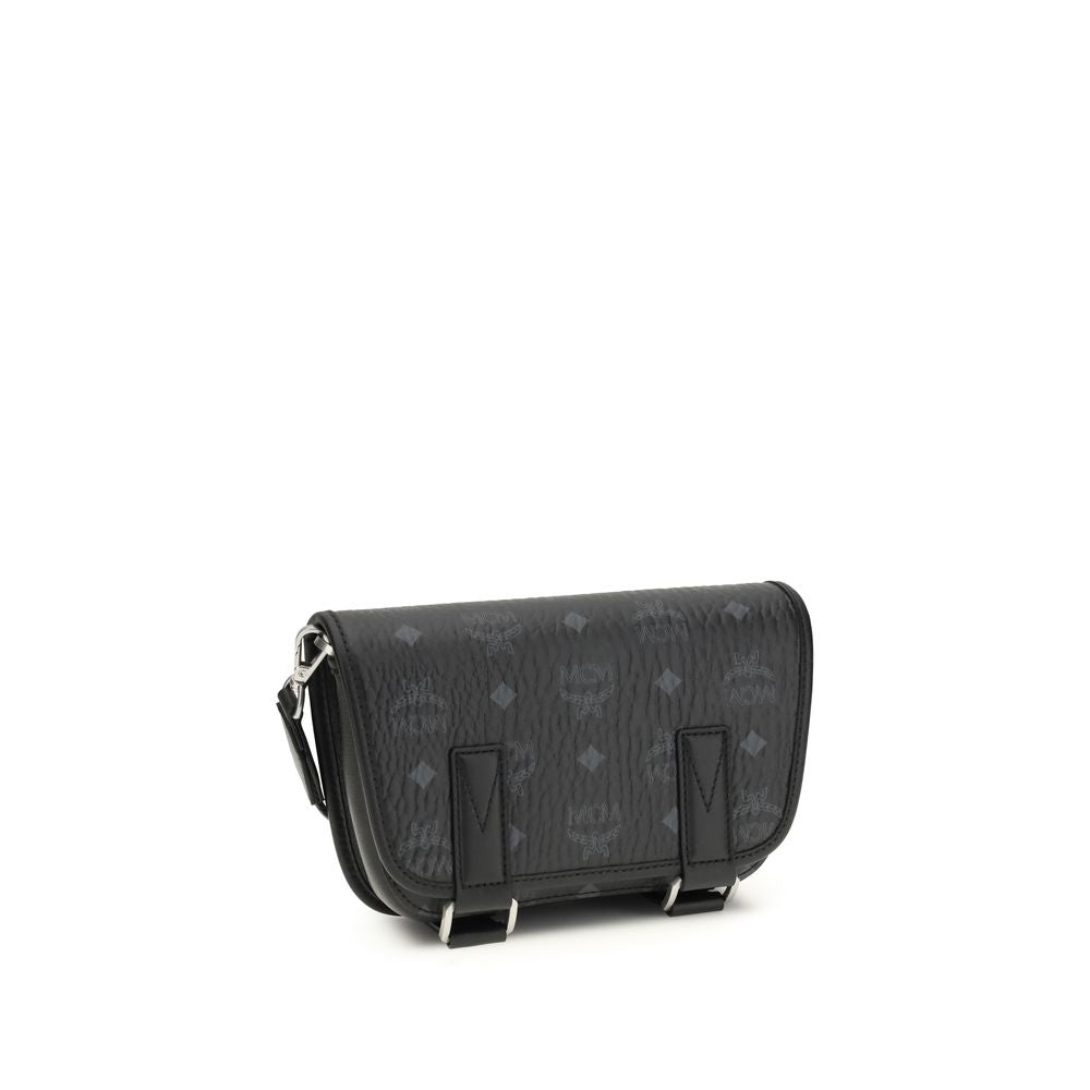 MCM Black Fabric Shoulder Bag | Regal Royce