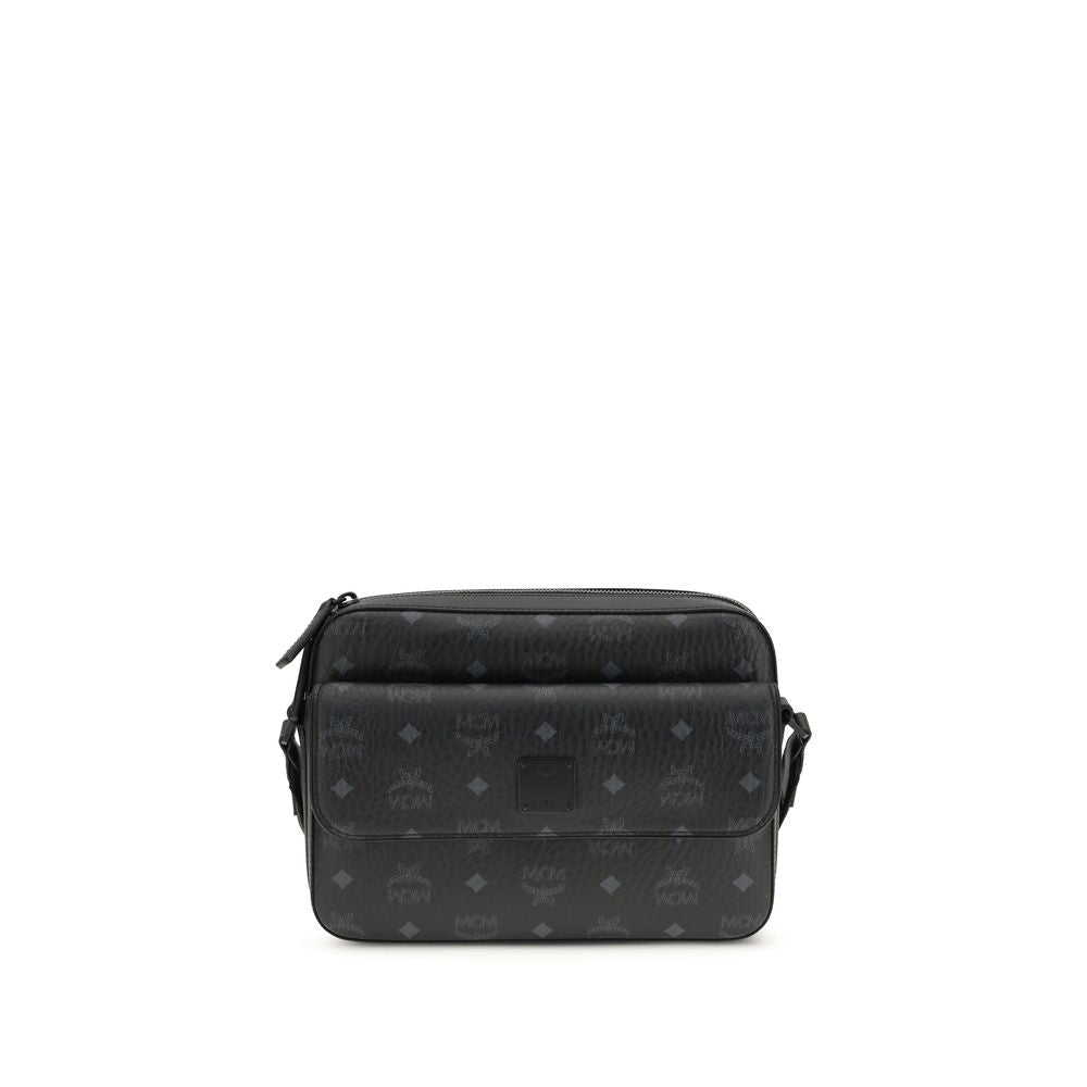 MCM Black Fabric Shoulder Bag | Regal Royce