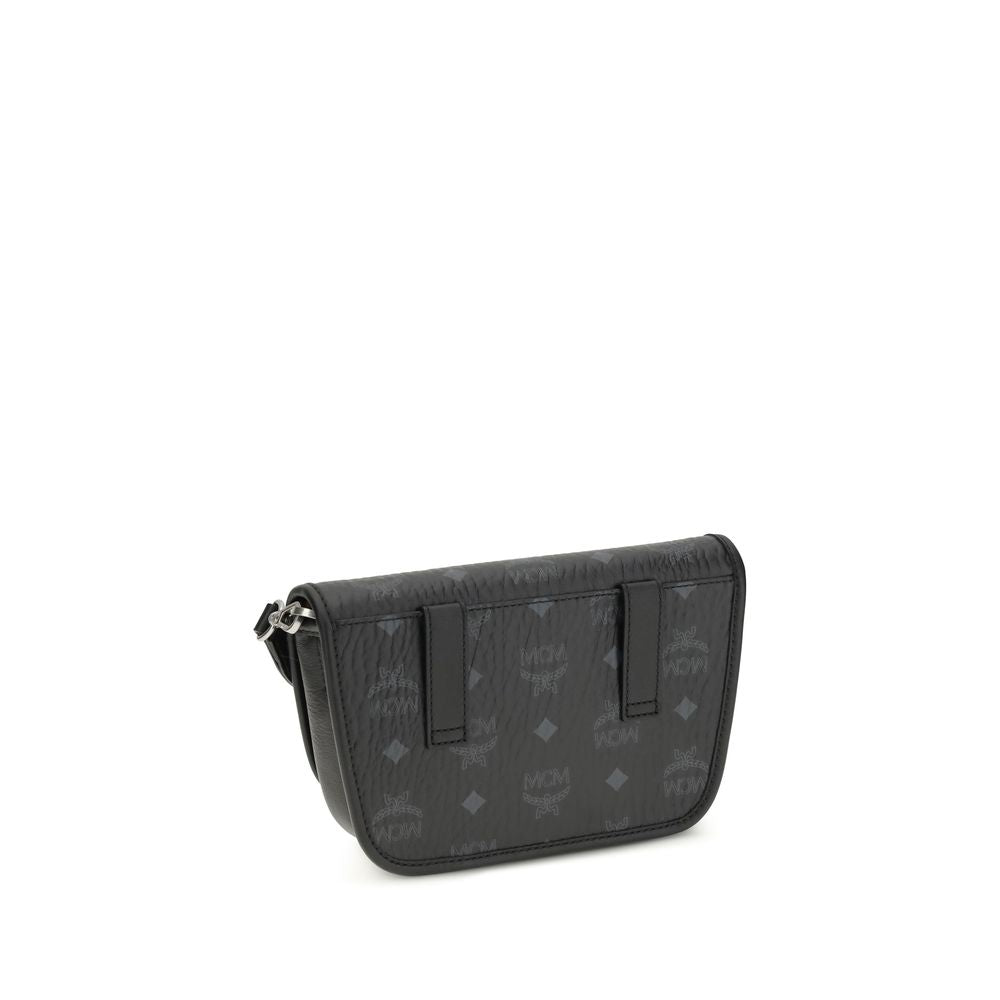 MCM Black Fabric Shoulder Bag | Regal Royce