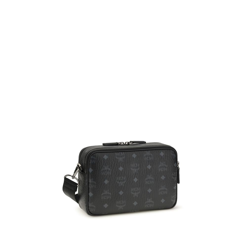 MCM Black Fabric Shoulder Bag | Regal Royce