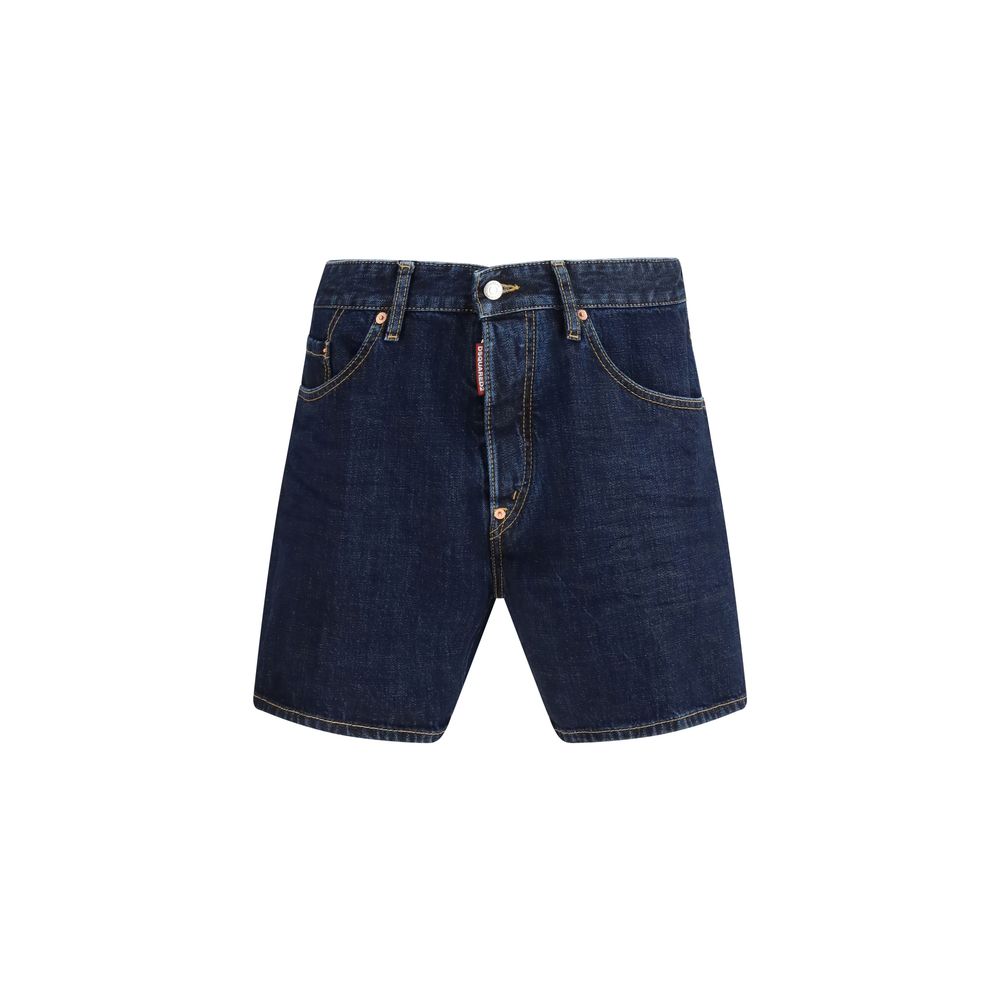 Dsquared² Blue Cotton Bermuda Shorts | Regal Royce