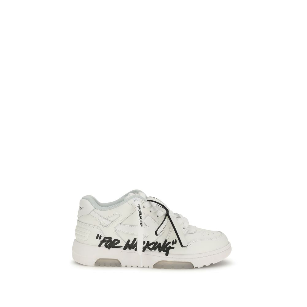 Off-White White Calf Leather Bos Taurus Athletic Sneakers | Regal Royce