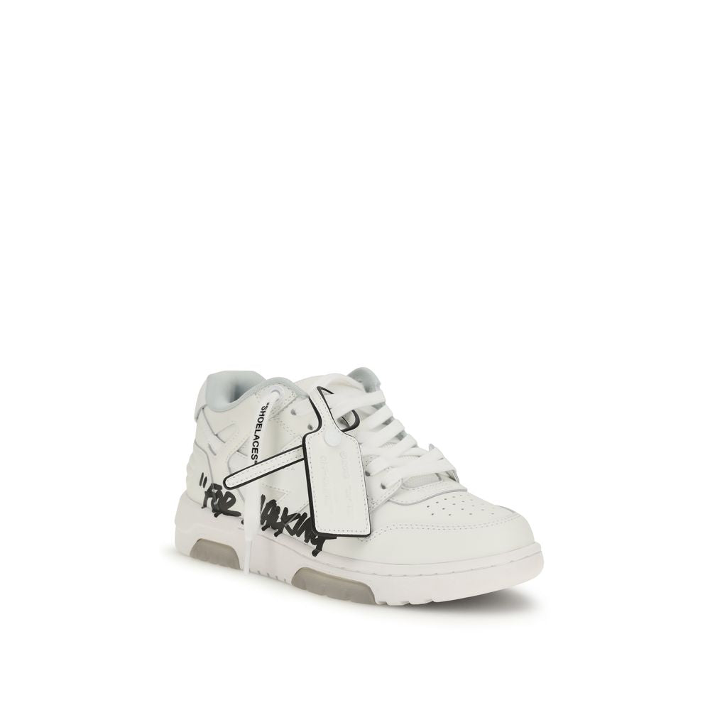 Off-White White Calf Leather Bos Taurus Athletic Sneakers | Regal Royce