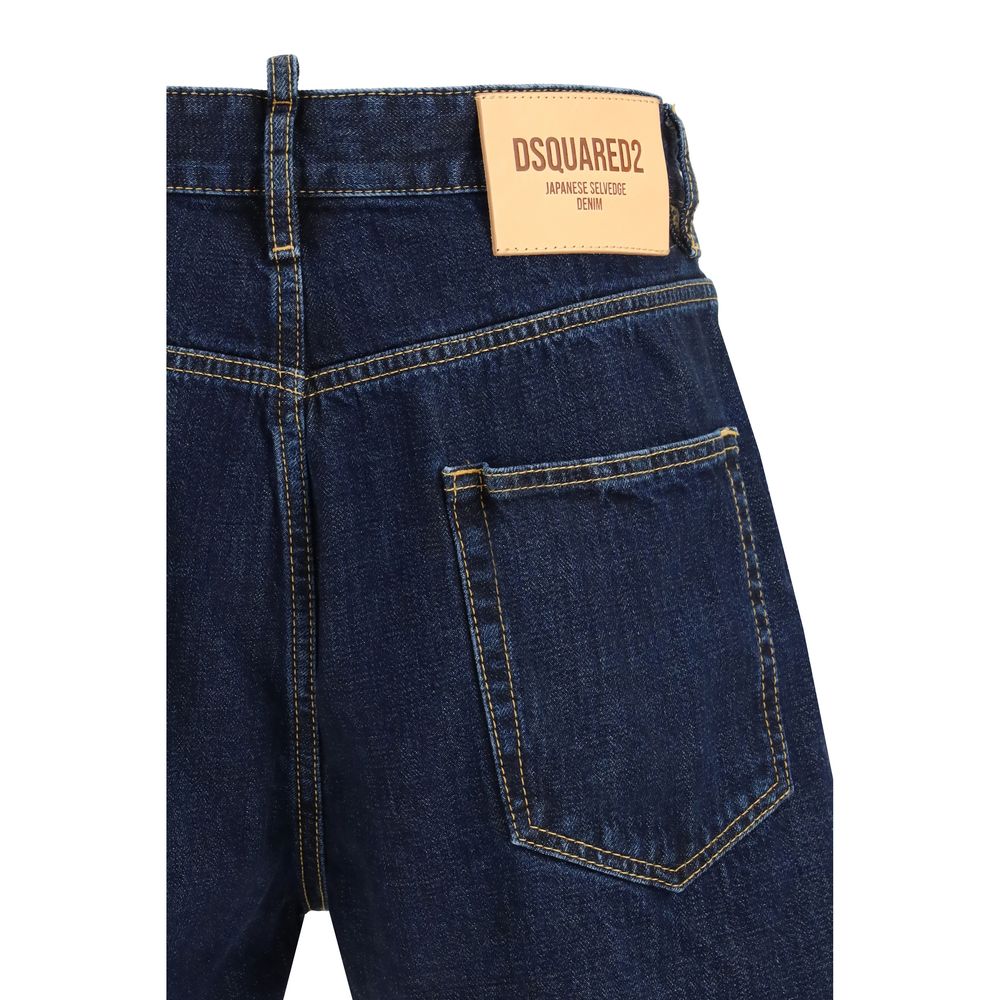 Dsquared² Blue Cotton Bermuda Shorts | Regal Royce