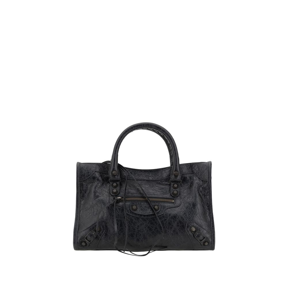 Balenciaga Black Calf Leather Bos Taurus Shoulder Bag | Regal Royce