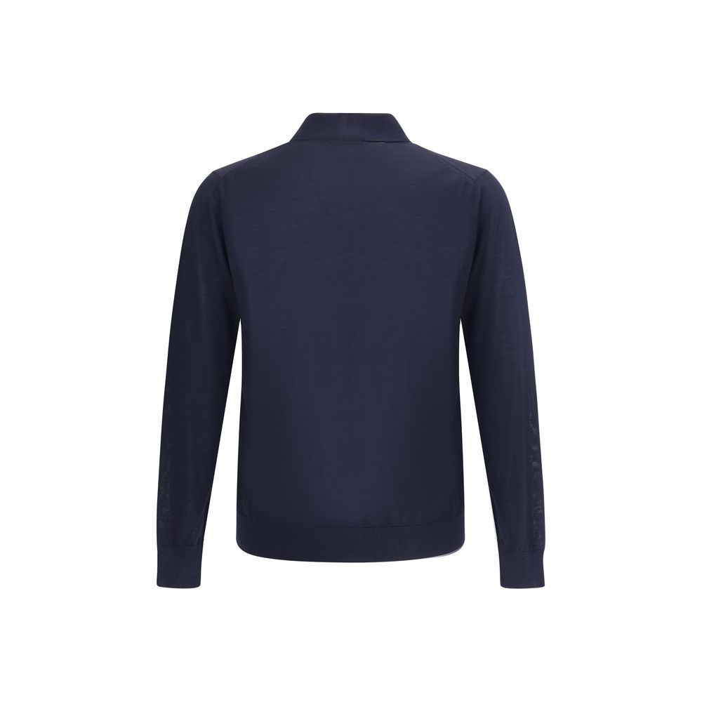 Prada Blue Fleece Wool Sweatshirt | Regal Royce