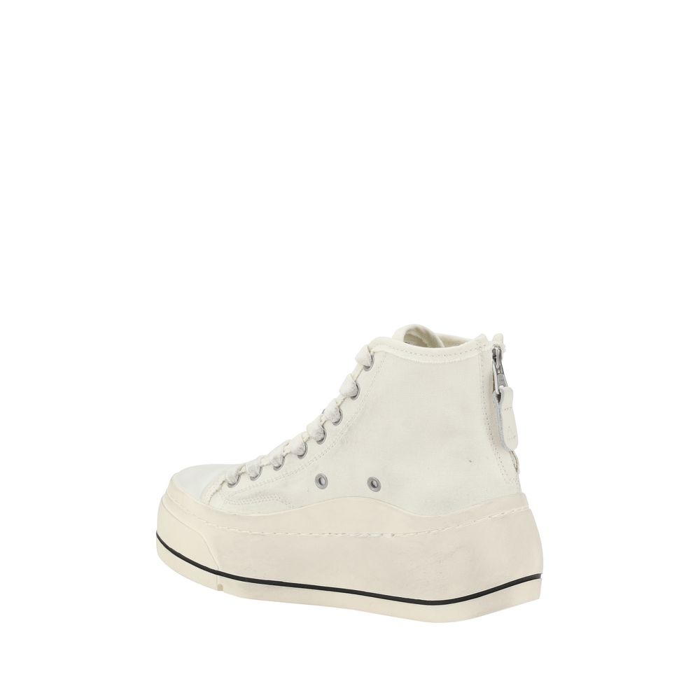 R13 Beige Polyethylene High Top Sneakers | Regal Royce