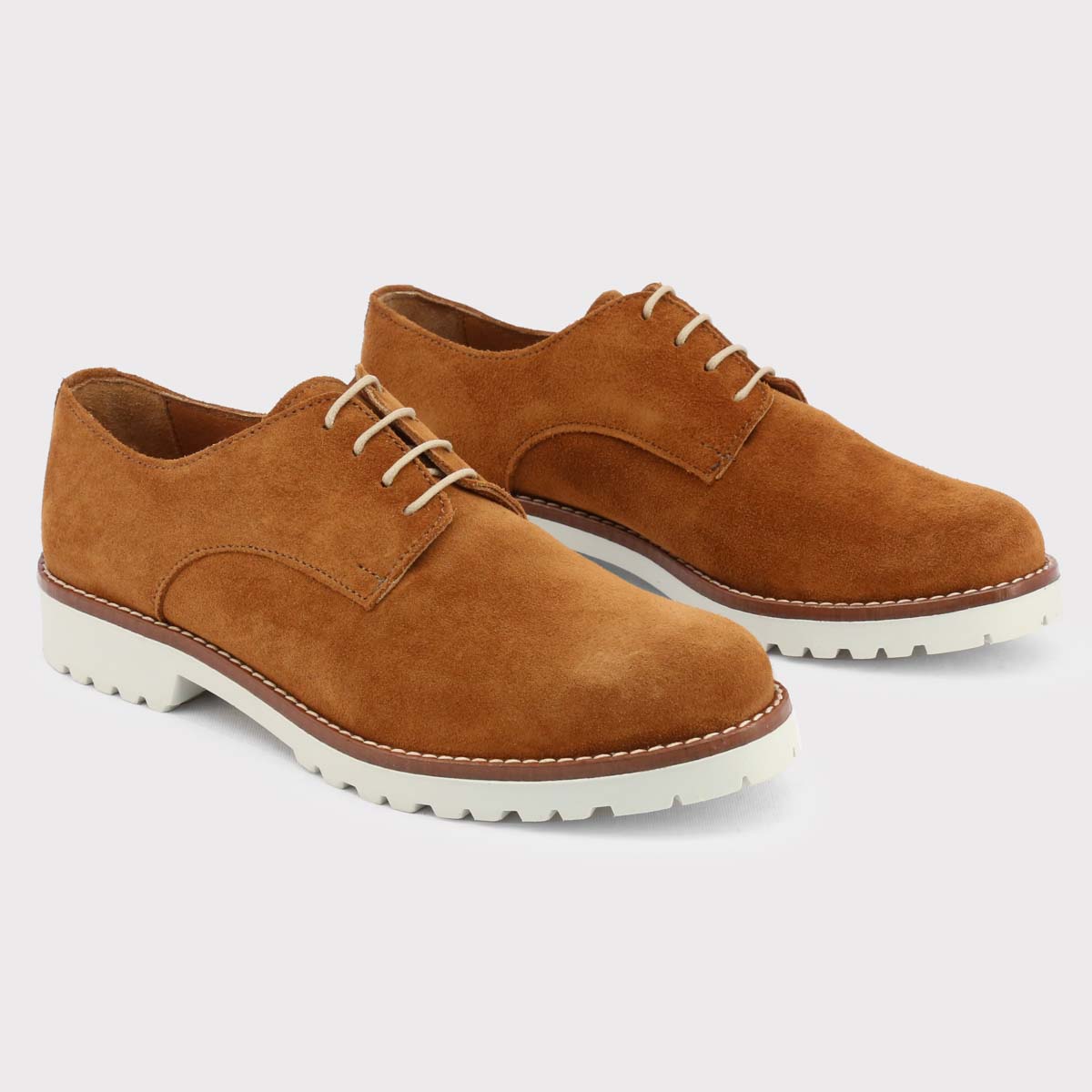 Made in Italy Brown Suede Leather Oxfords And Derbies | Regal Royce