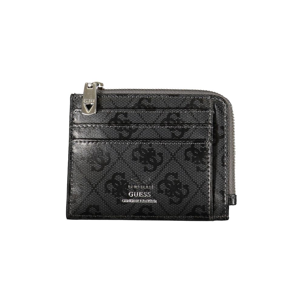 Guess Jeans Black Leather Cardholder | Regal Royce