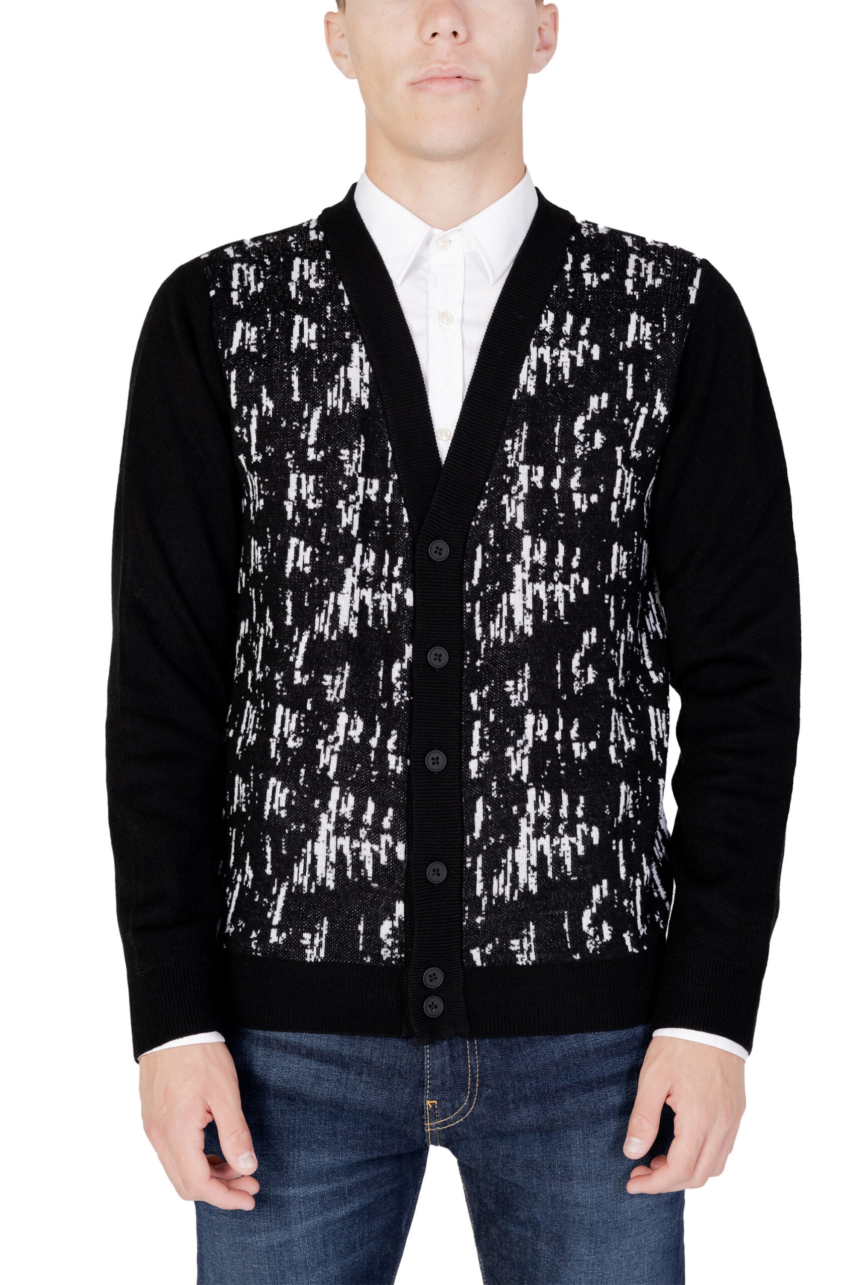 Antony Morato Black Wool Cardigan | Regal Royce