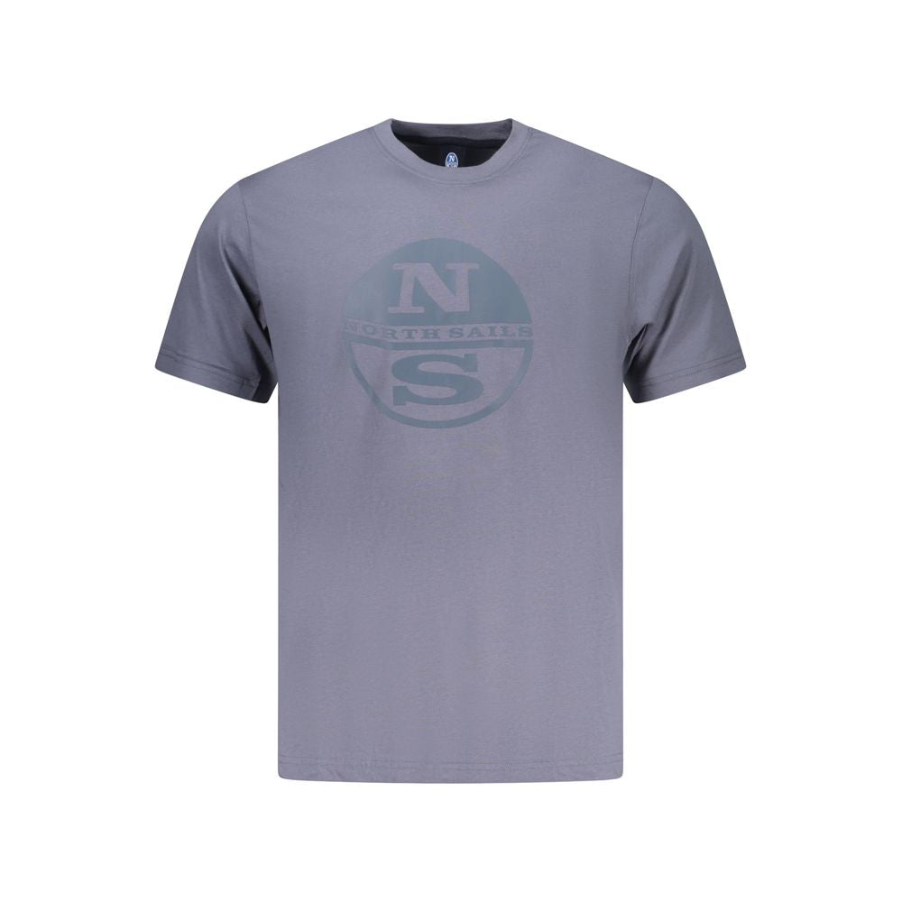 North Sails Blue Cotton Men T-Shirt | Regal Royce