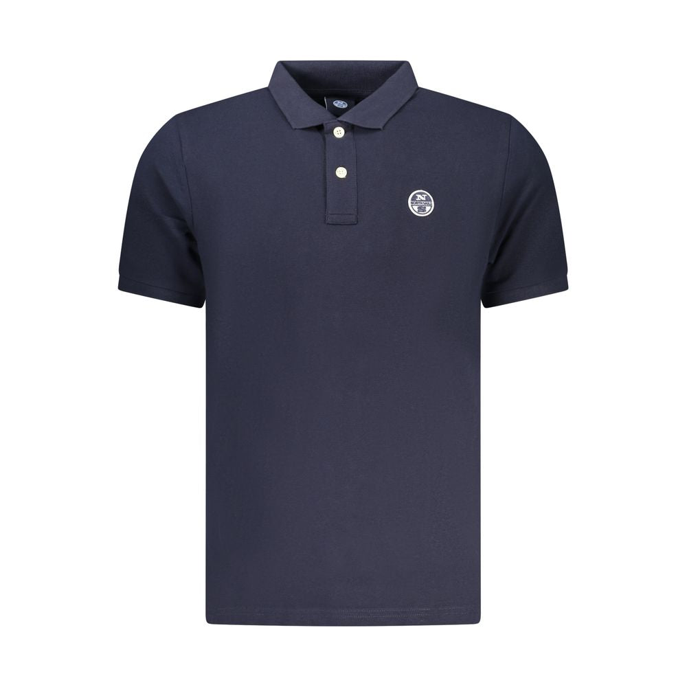 North Sails Blue Cotton Men Polo Shirt | Regal Royce