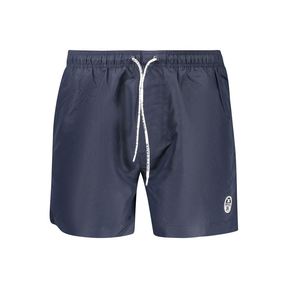 North Sails Blu Polyester Men Swim Boxer | Regal Royce