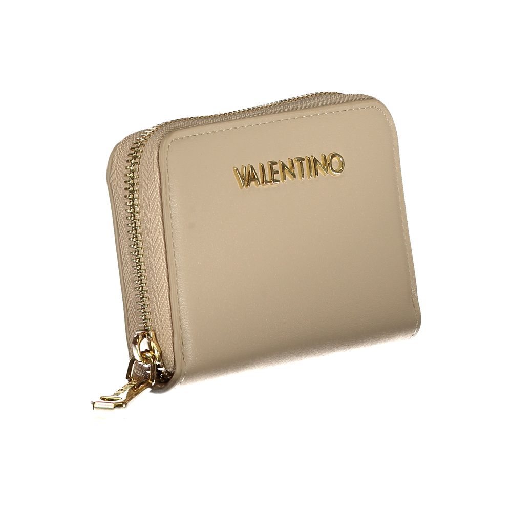 Mario Valentino Beige Polyurethane Women Wallet | Regal Royce