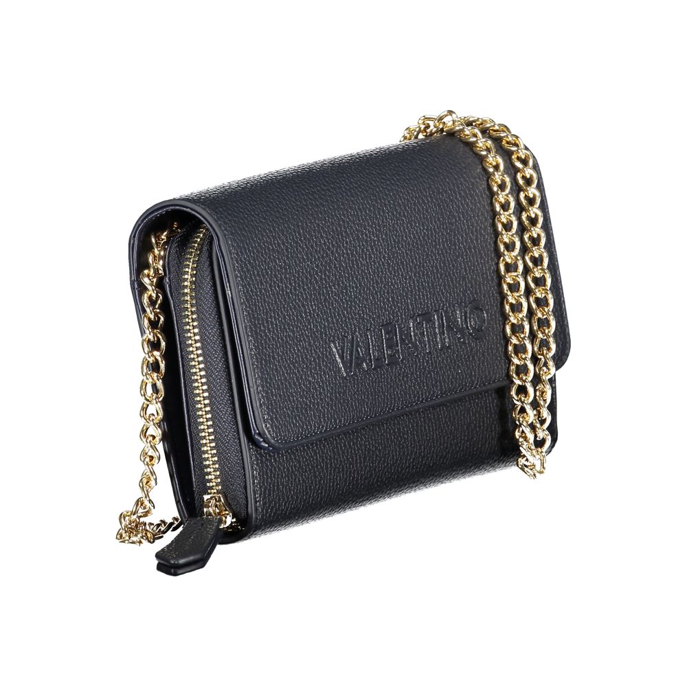 Mario Valentino Blue Polyurethane Women Wallet with Chain | Regal Royce