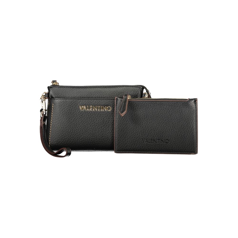 Mario Valentino Black Polyurethane Women's Crossbody Bag | Regal Royce