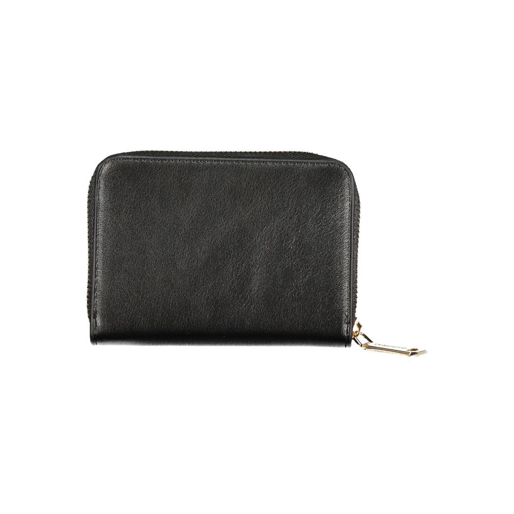 Mario Valentino Black Polyurethane Women Wallet | Regal Royce