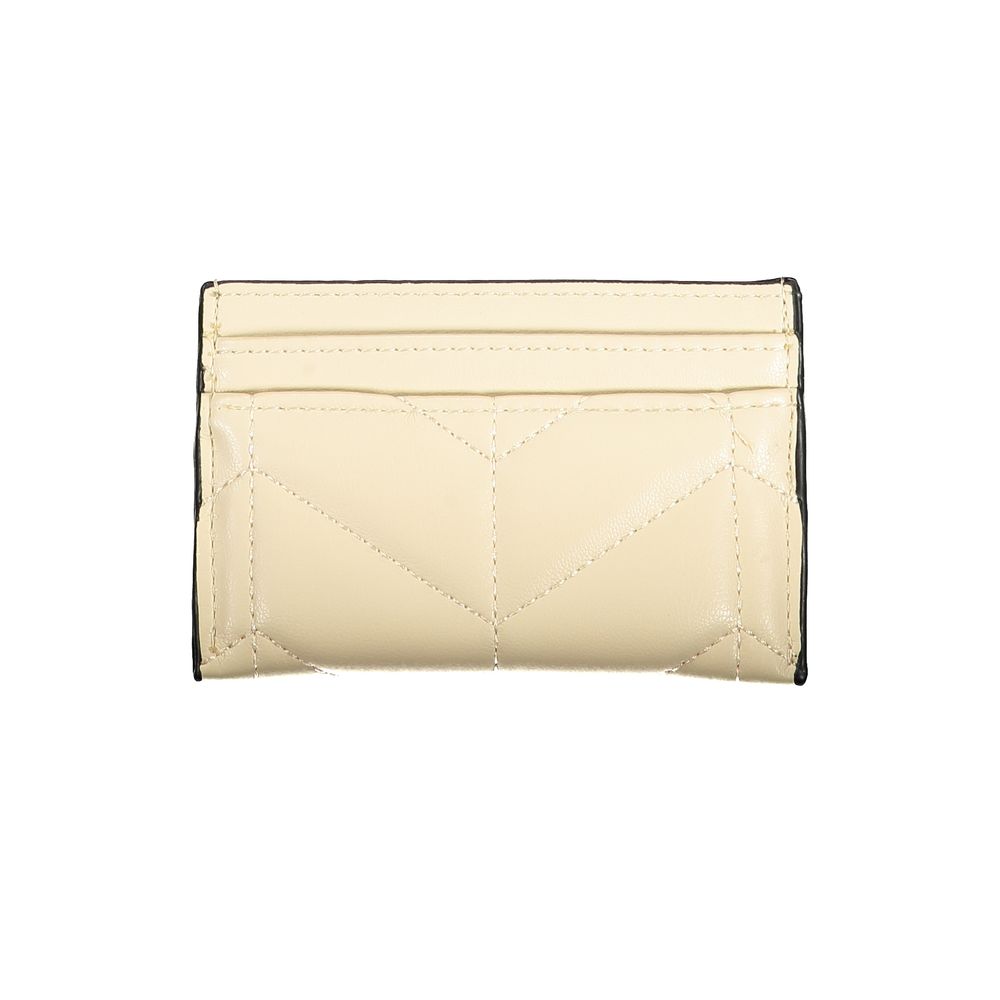 Mario Valentino Beige Polyurethane Women Wallet | Regal Royce
