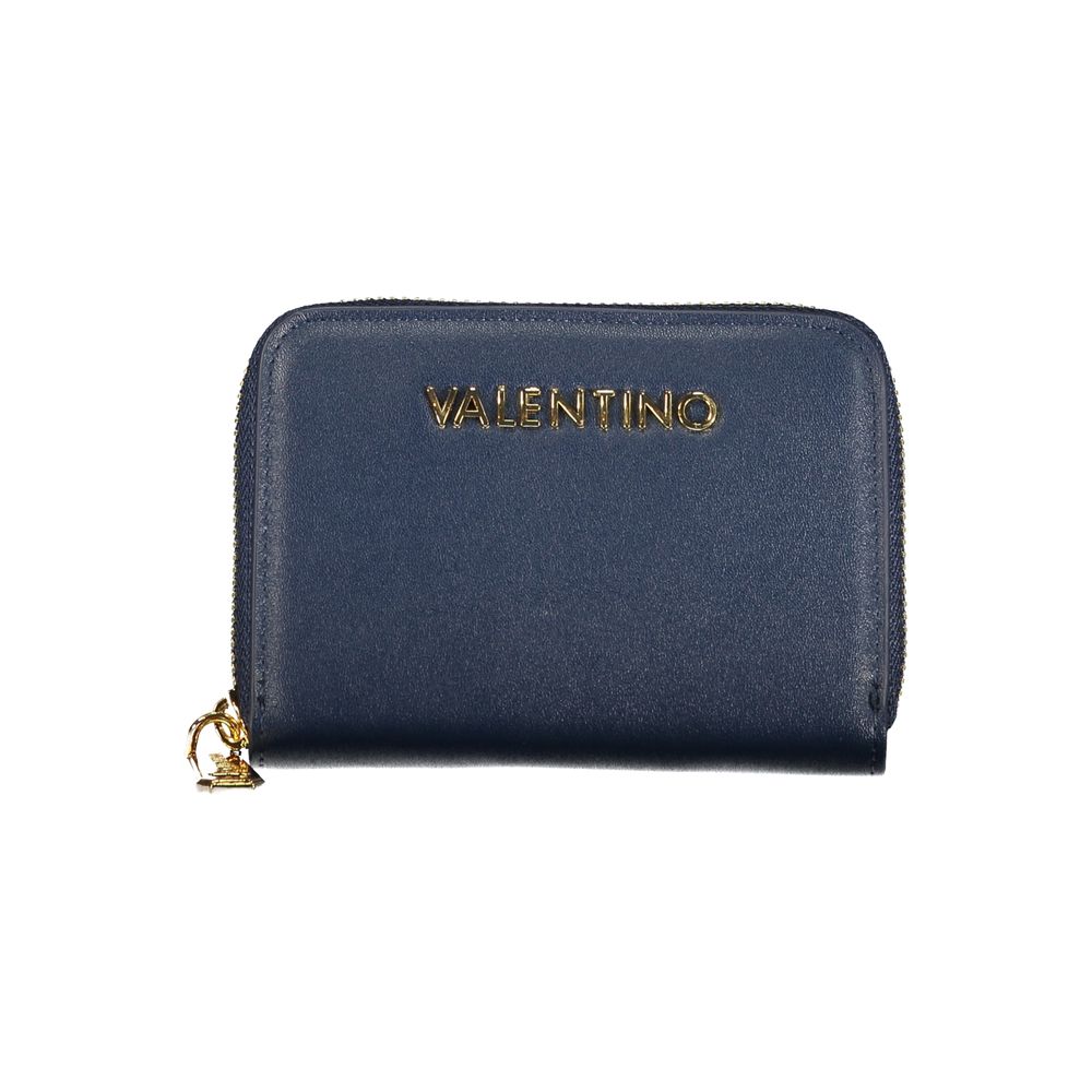 Mario Valentino Blue Polyurethane Women Wallet | Regal Royce