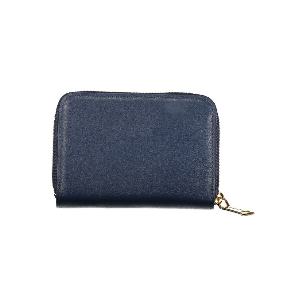 Mario Valentino Blue Polyurethane Women Wallet | Regal Royce