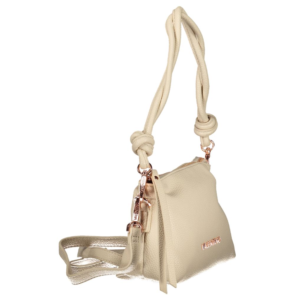 Mario Valentino Beige Polyurethane Women Handbag | Regal Royce