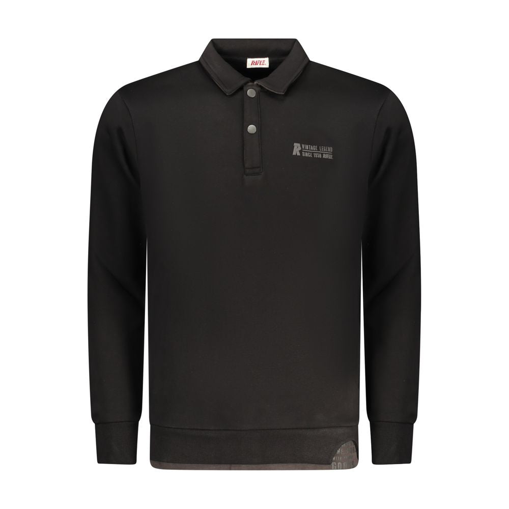 Rifle Nero Cotton Men Polo Shirt | Regal Royce
