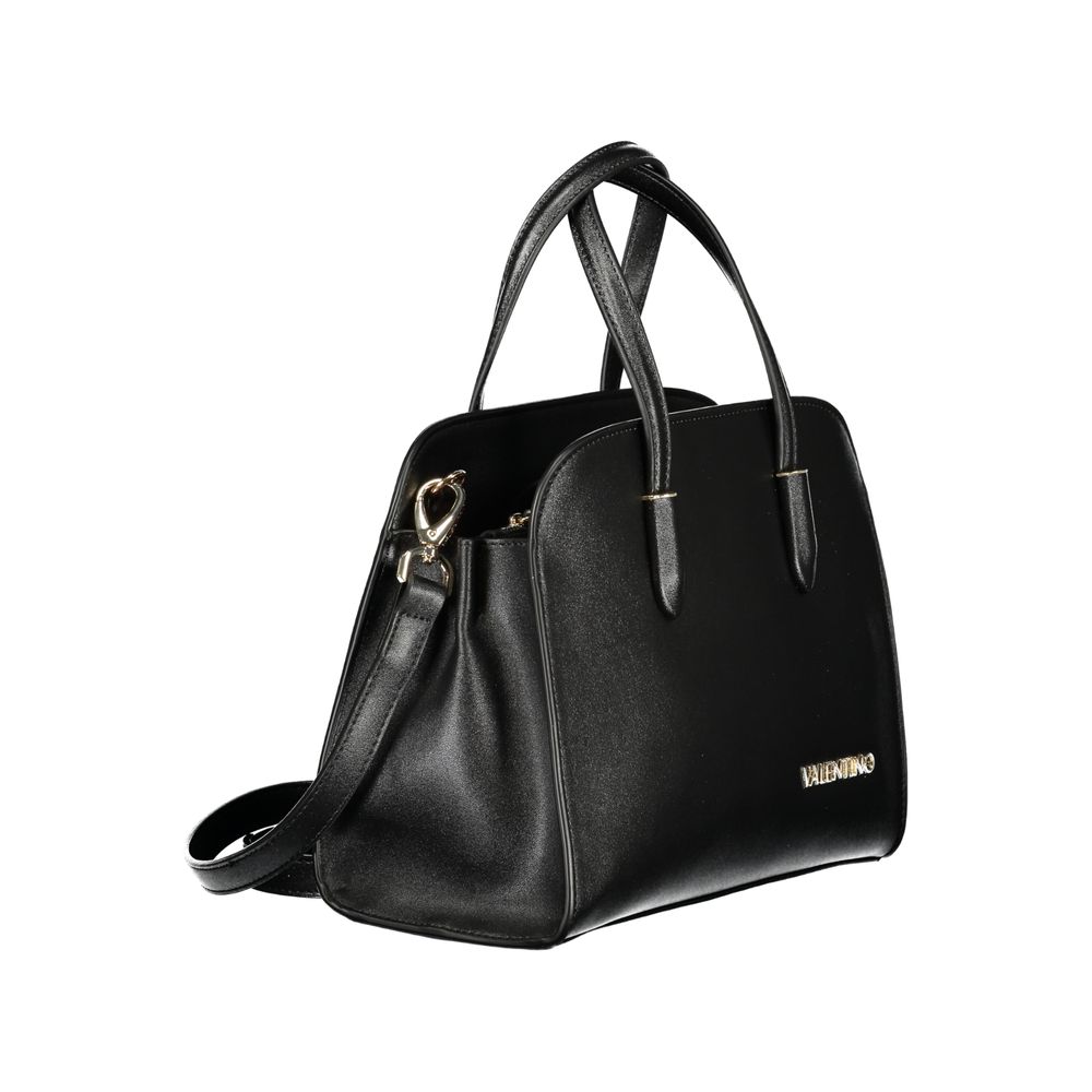 Mario Valentino Black Polyurethane Women Handbag | Regal Royce