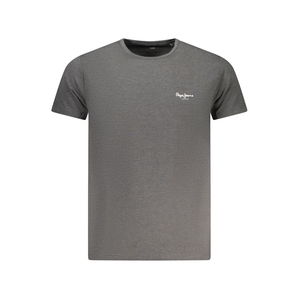 Pepe Jeans Grigio Cotton Men's T-Shirt | Regal Royce