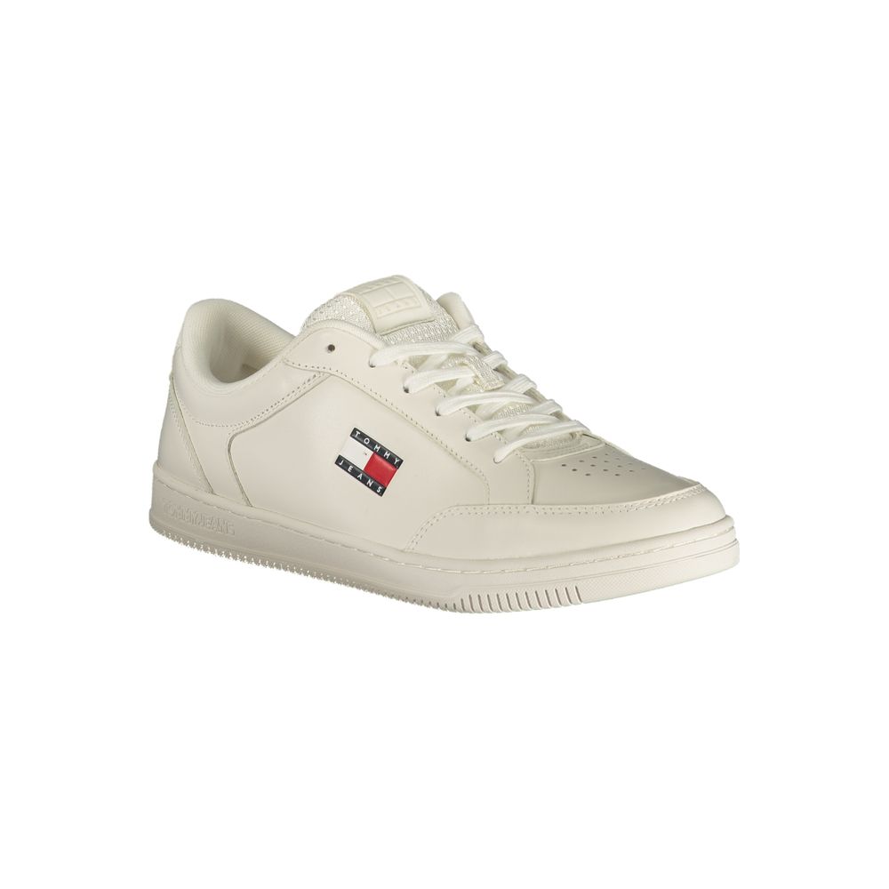 Tommy Hilfiger White Polyurethane Men Sneaker | Regal Royce