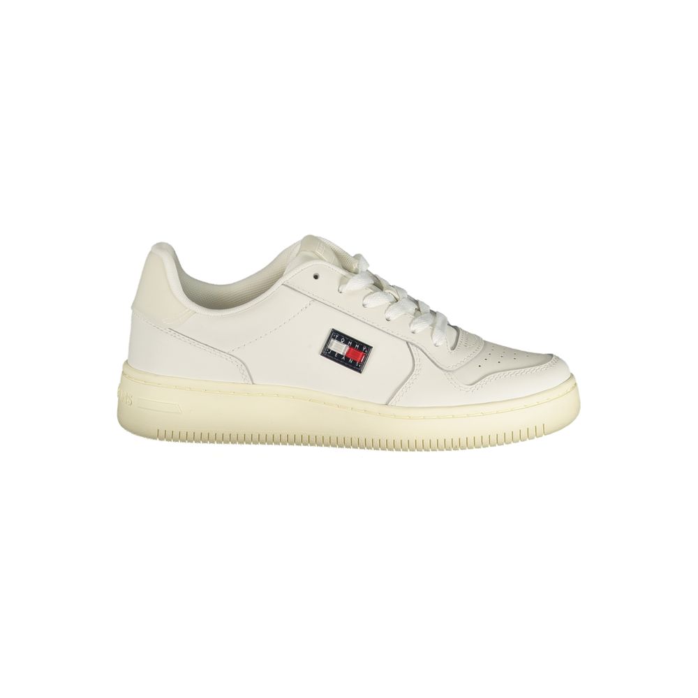 Tommy Hilfiger Bianco Polyurethane Women Sneaker | Regal Royce