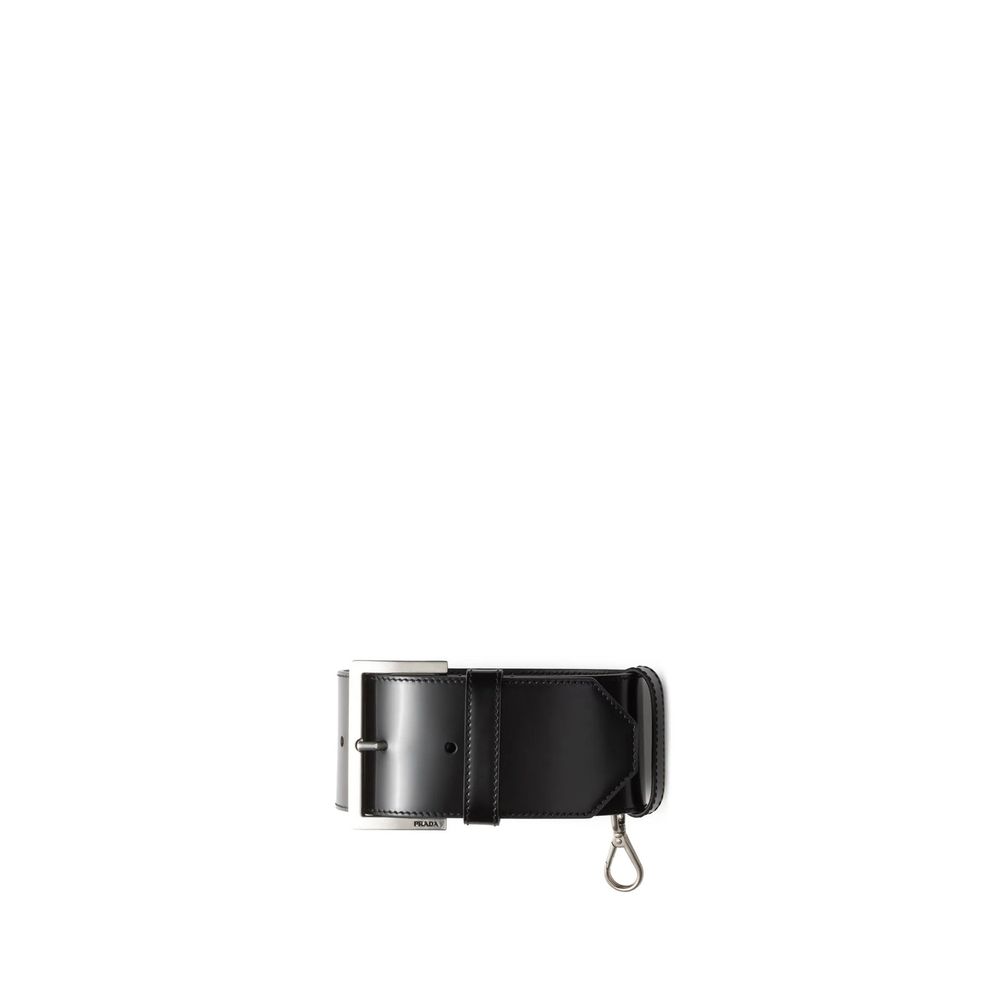 Prada Black Calfskin Shoulder Strap | Regal Royce