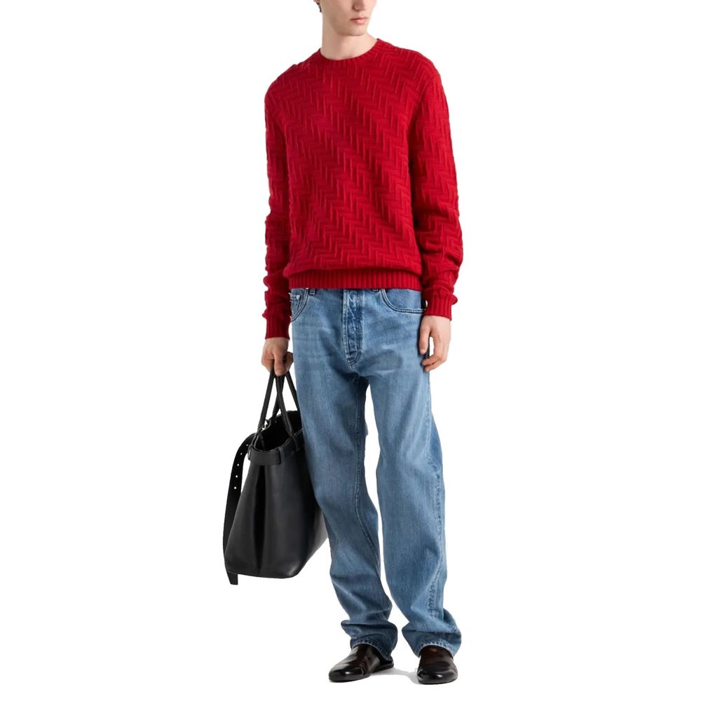 Prada Blue Cotton Straight-Leg Jeans | Regal Royce