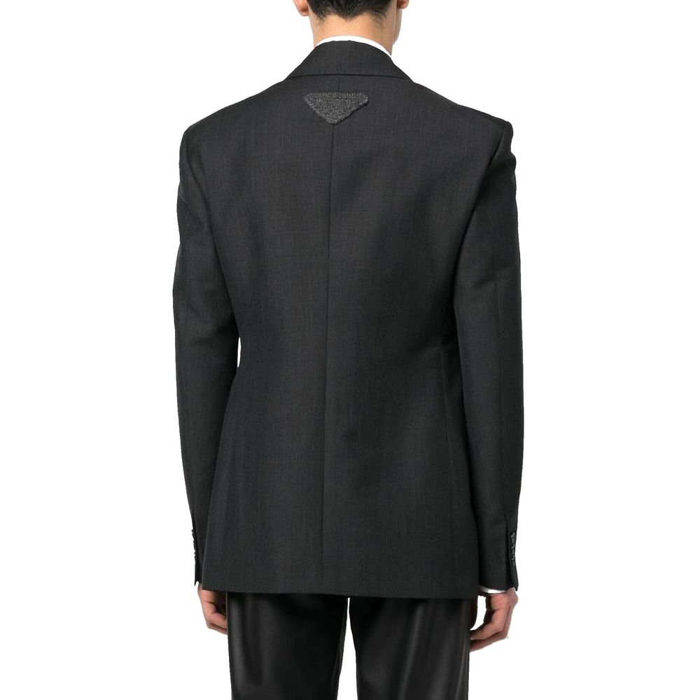 Prada Gray Wool Blazer | Regal Royce