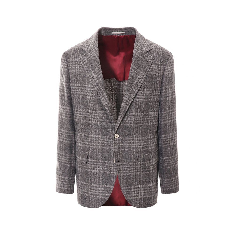 Brunello Cucinelli Gray Cashmere Blazer | Regal Royce