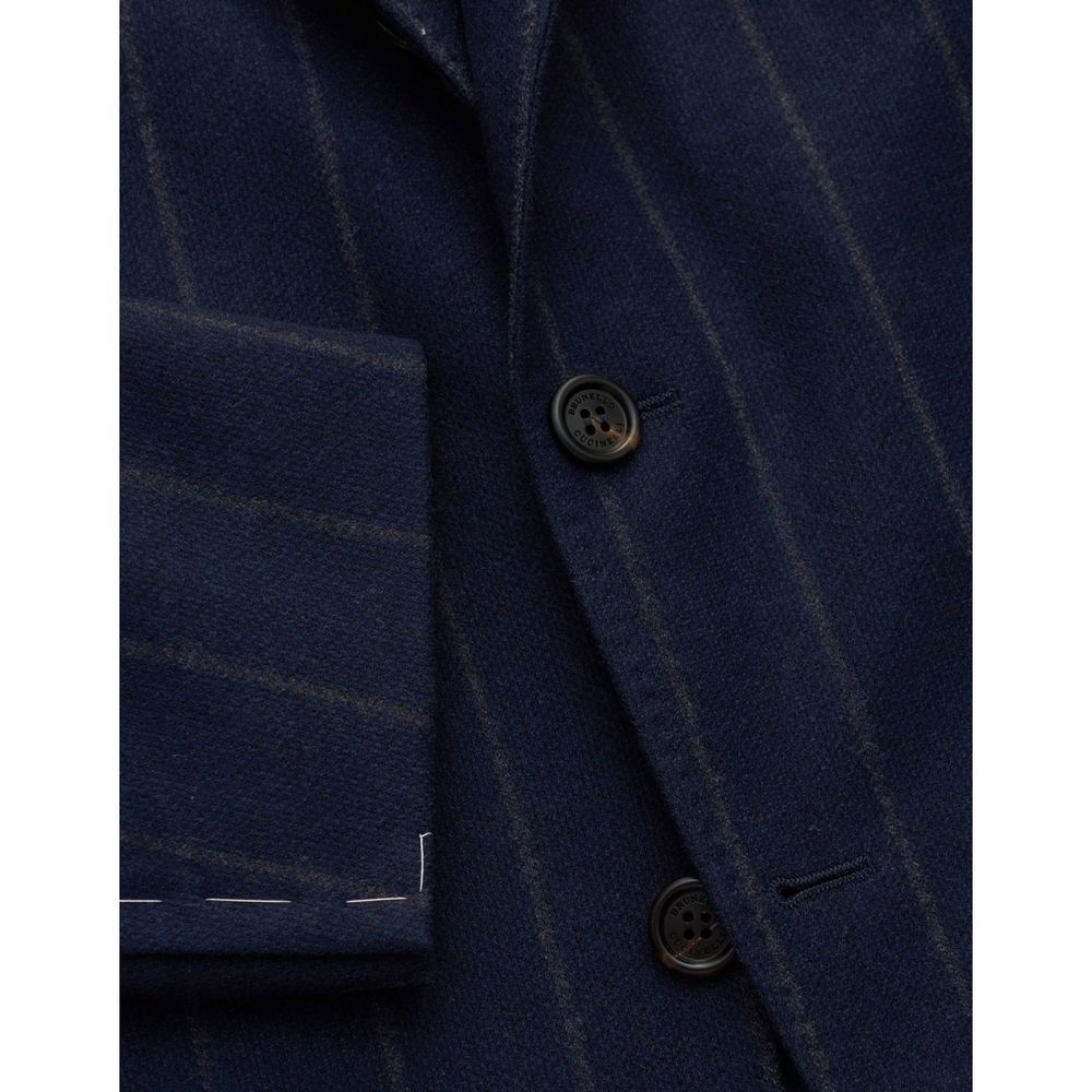 Brunello Cucinelli Blue Virgin Wool Blazer | Regal Royce