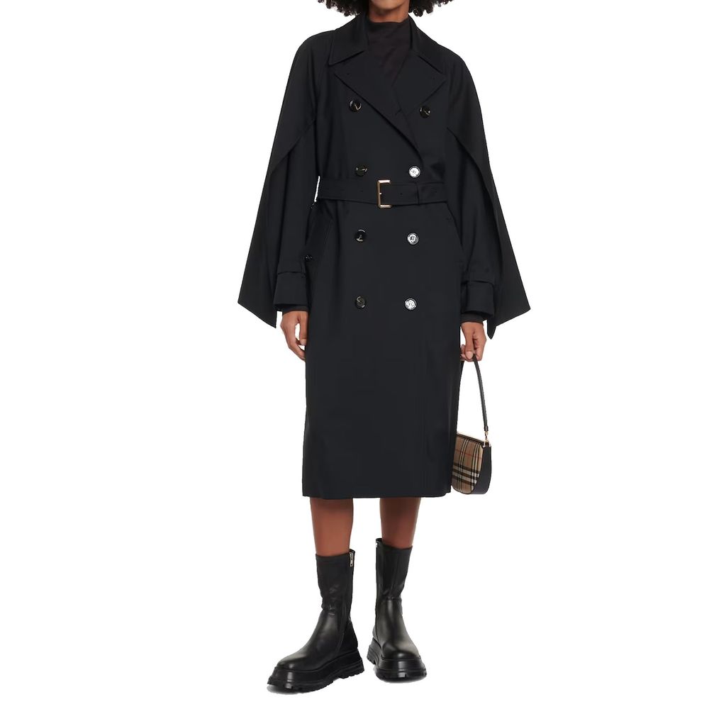Burberry Black Polyester Coat | Regal Royce