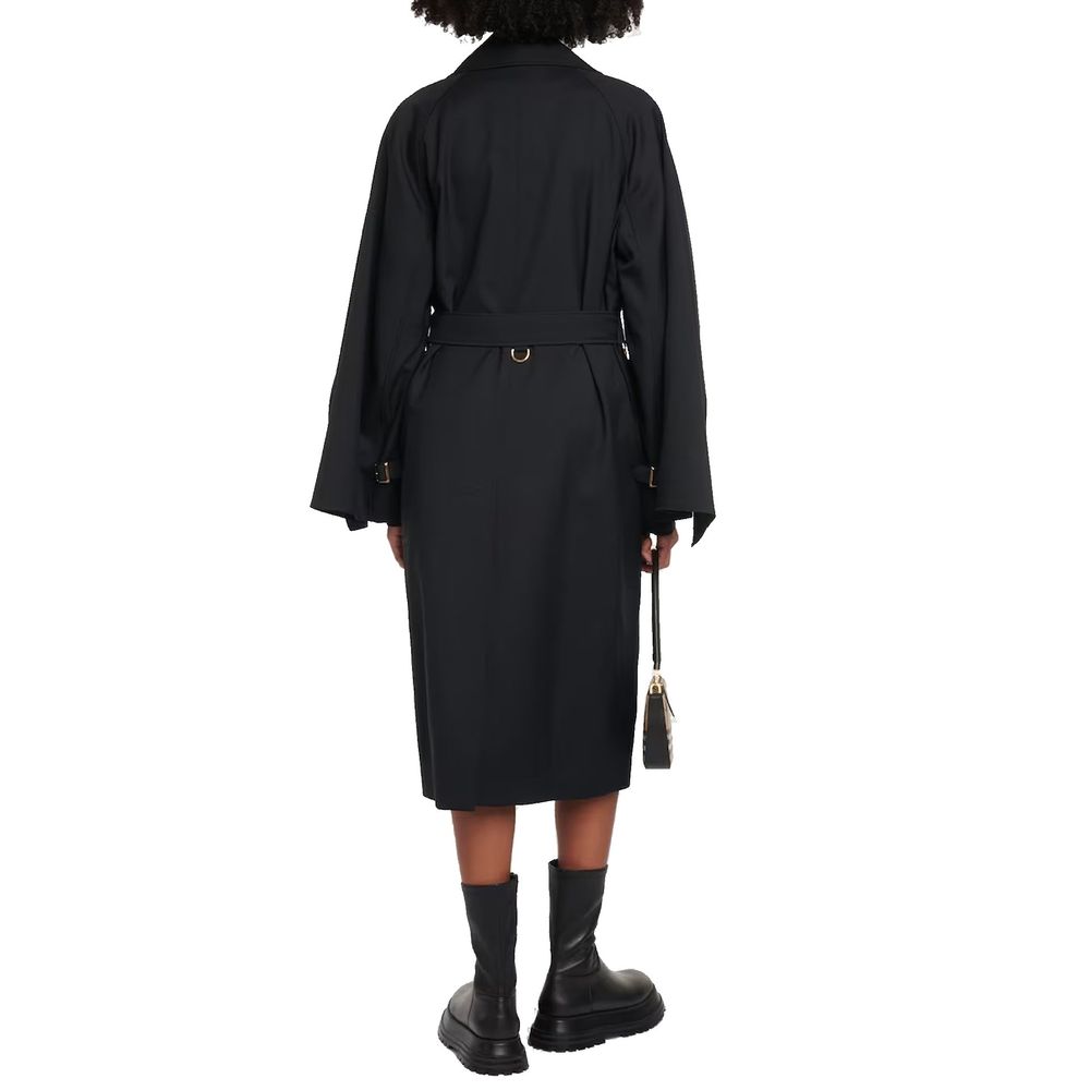 Burberry Black Polyester Coat | Regal Royce